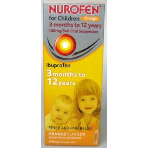 Nurofen For Children Orange Flavour 100ml