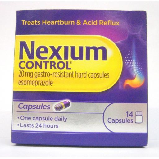Nexium Control 20mg Gastro-resistant Capsules Pack of 14