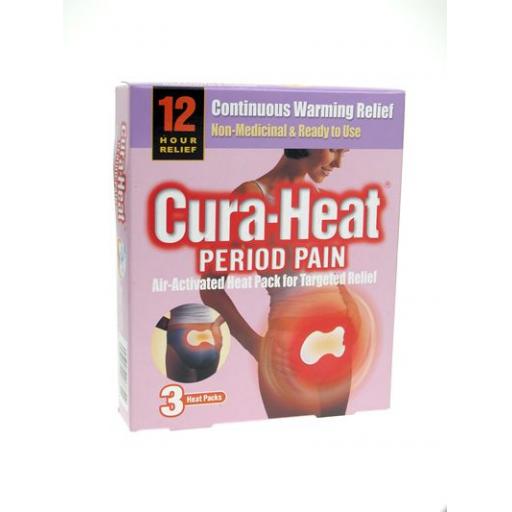 Cura-Heat Period Pain 3 Heat Packs
