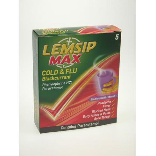 Lemsip Max Cold And Flu Blackcurrant