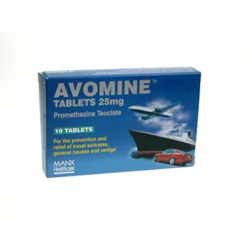 Avomine Tablets 25mg 10 Tablets